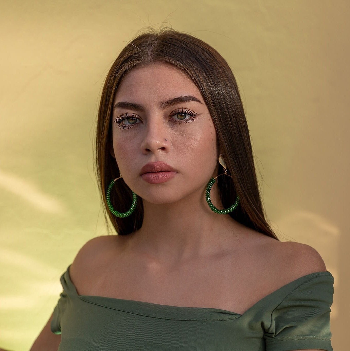 Thick hoop earrings, Beaded hoop earrings, hoop earrings chunky, Big Hoop earrings, gold filled hoops, gold ball hoops,