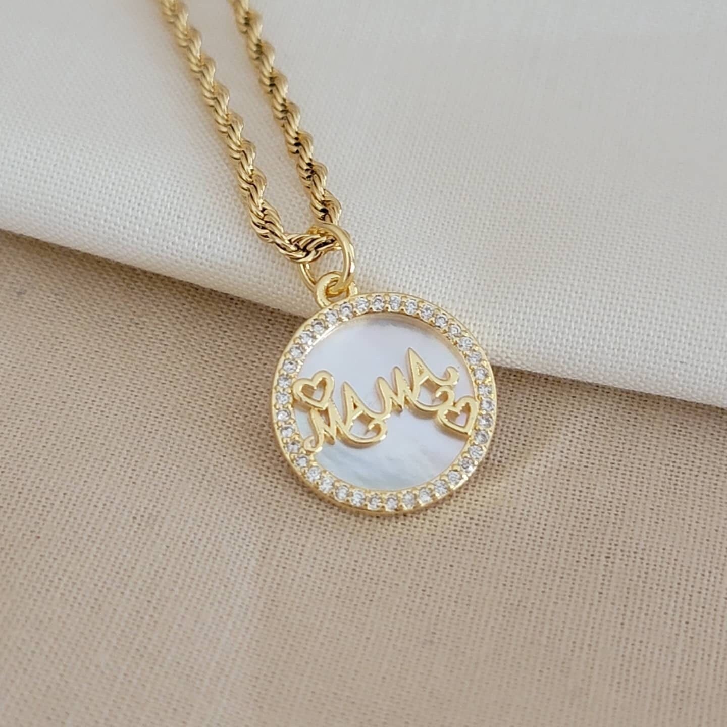 Mama Necklace, Mom necklace, Chain thin necklace, Necklace minimalistic, gift mama necklace, gifted mom giftful, mom giftful gifte