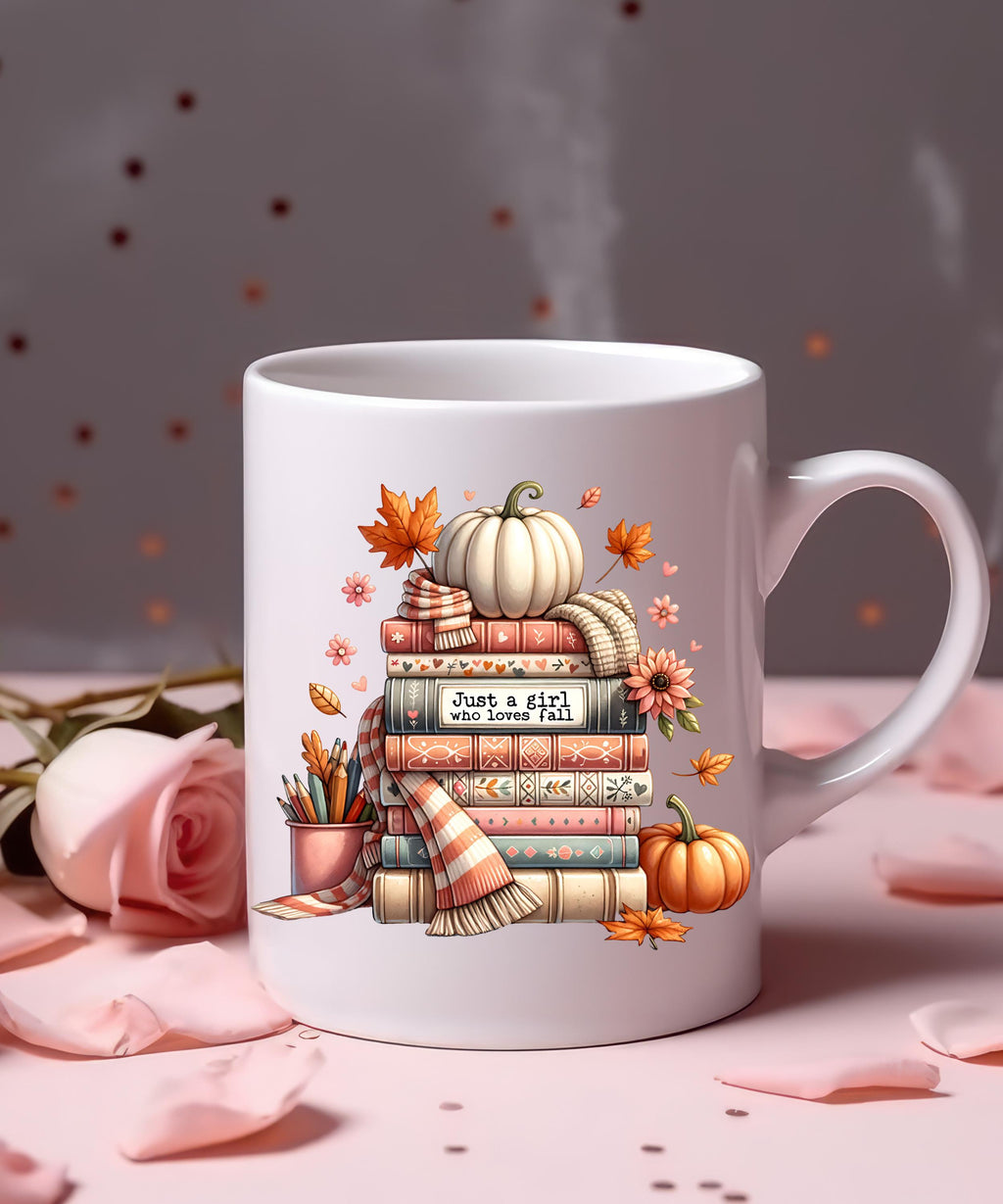 Pumpkin Mug, Autumn Decor,Book Lover Mug, Fall Coffee Mug, Fall Reading Mug, Bookish Mug, Gift for Book Lovers, Pumpkin Cup, fall gift