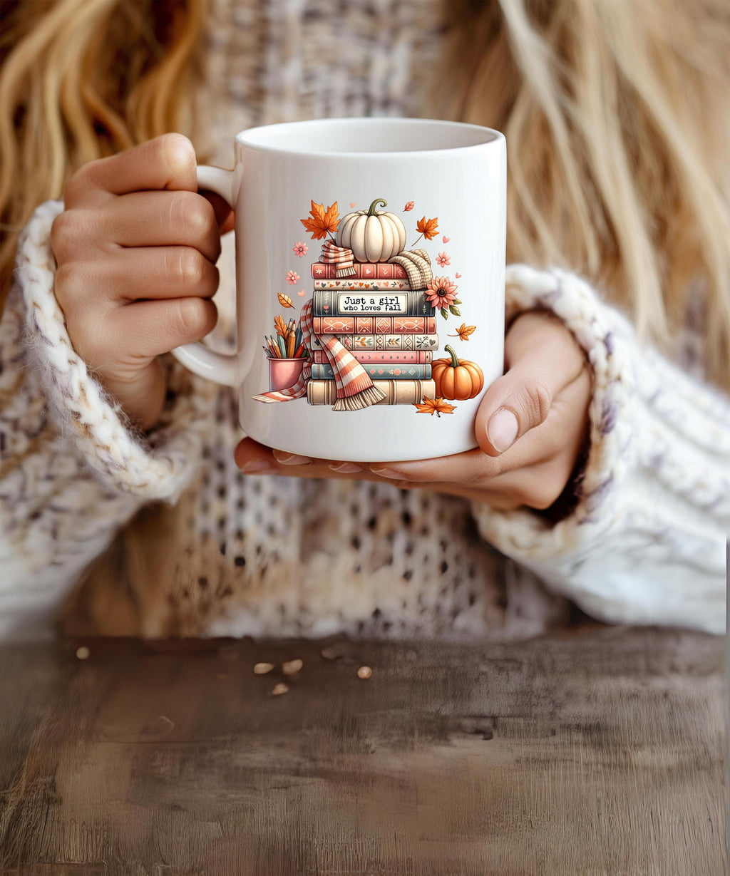 Pumpkin Mug, Autumn Decor,Book Lover Mug, Fall Coffee Mug, Fall Reading Mug, Bookish Mug, Gift for Book Lovers, Pumpkin Cup, fall gift