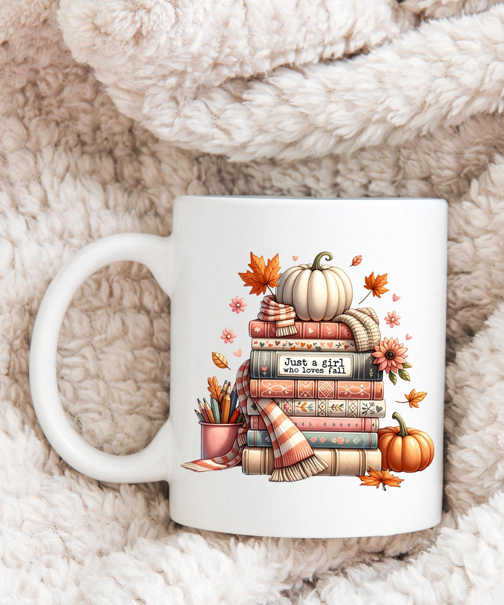 Pumpkin Mug, Autumn Decor,Book Lover Mug, Fall Coffee Mug, Fall Reading Mug, Bookish Mug, Gift for Book Lovers, Pumpkin Cup, fall gift
