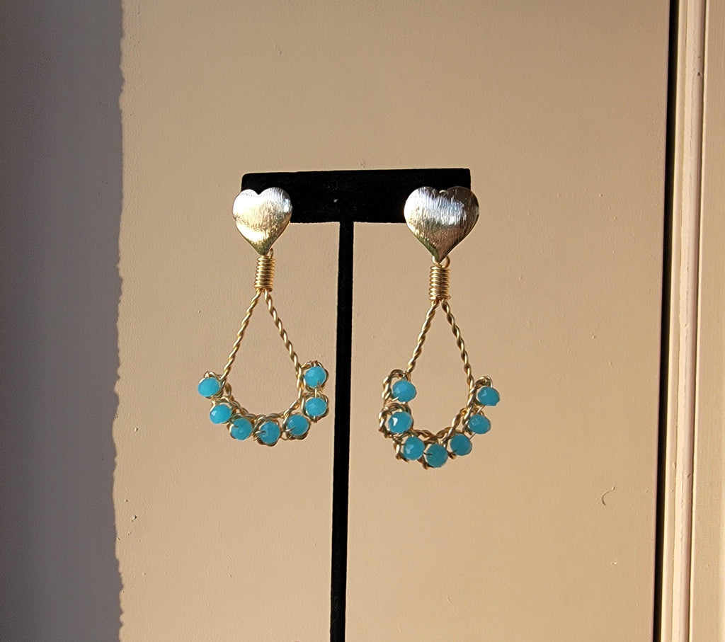 Hoop earrings, Dangle and drop earrings, Hoop drops earrings, Valentine earrings gifted, gifted earrings valentine's gift