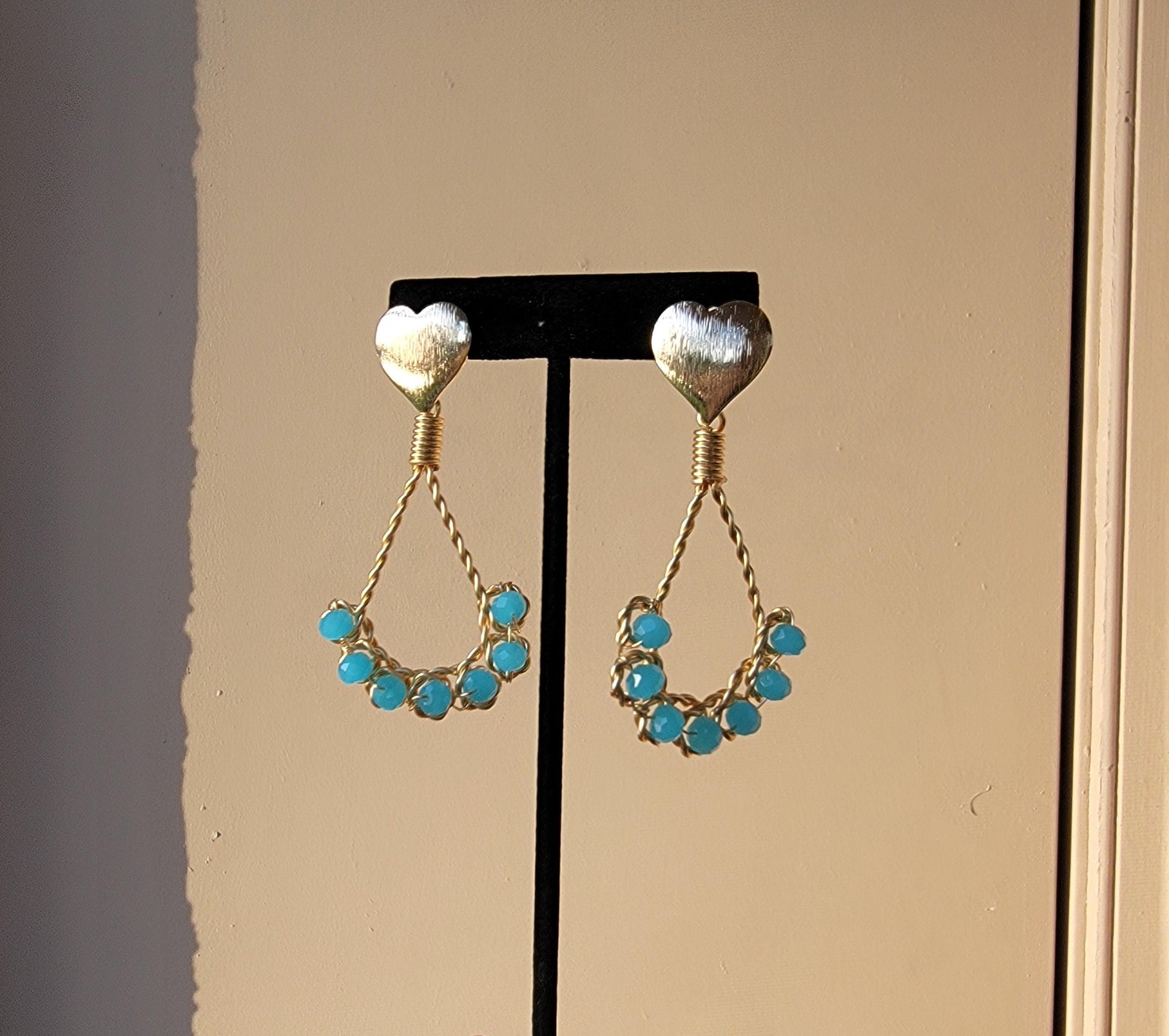 Hoop earrings, Dangle and drop earrings, Hoop drops earrings, Valentine earrings gifted, gifted earrings valentine's gift