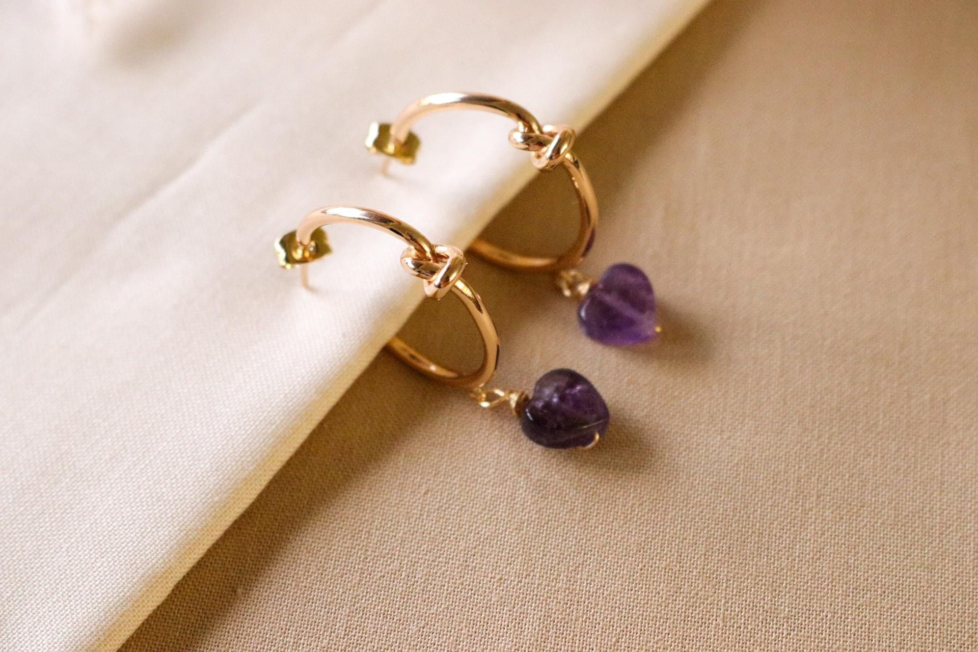 Crystal hoop earrings, gold thin hoops, minimalistic hoop earrings,pearl gifted earring,gifted-rose quartz, giftful valentines,gift for- her