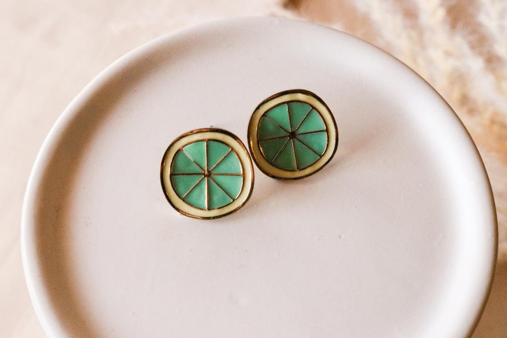 Lemon earrings, Lemon slice earrings, fruite earrings, Food earrings, fruits lovers, giftful food lover, bridesmaide gift, birthdays gifted