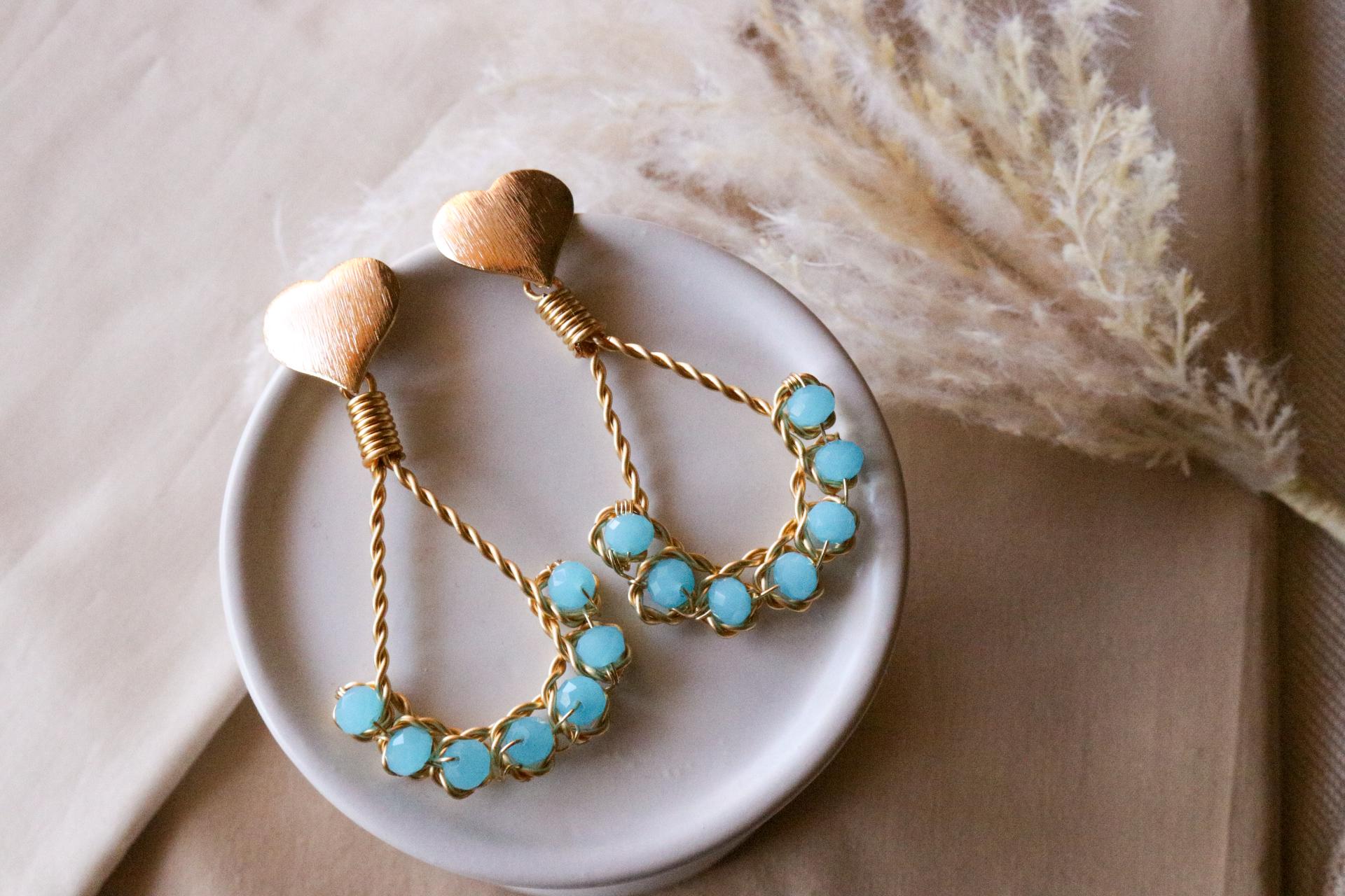 Hoop earrings, Dangle and drop earrings, Hoop drops earrings, Valentine earrings gifted, gifted earrings valentine's gift