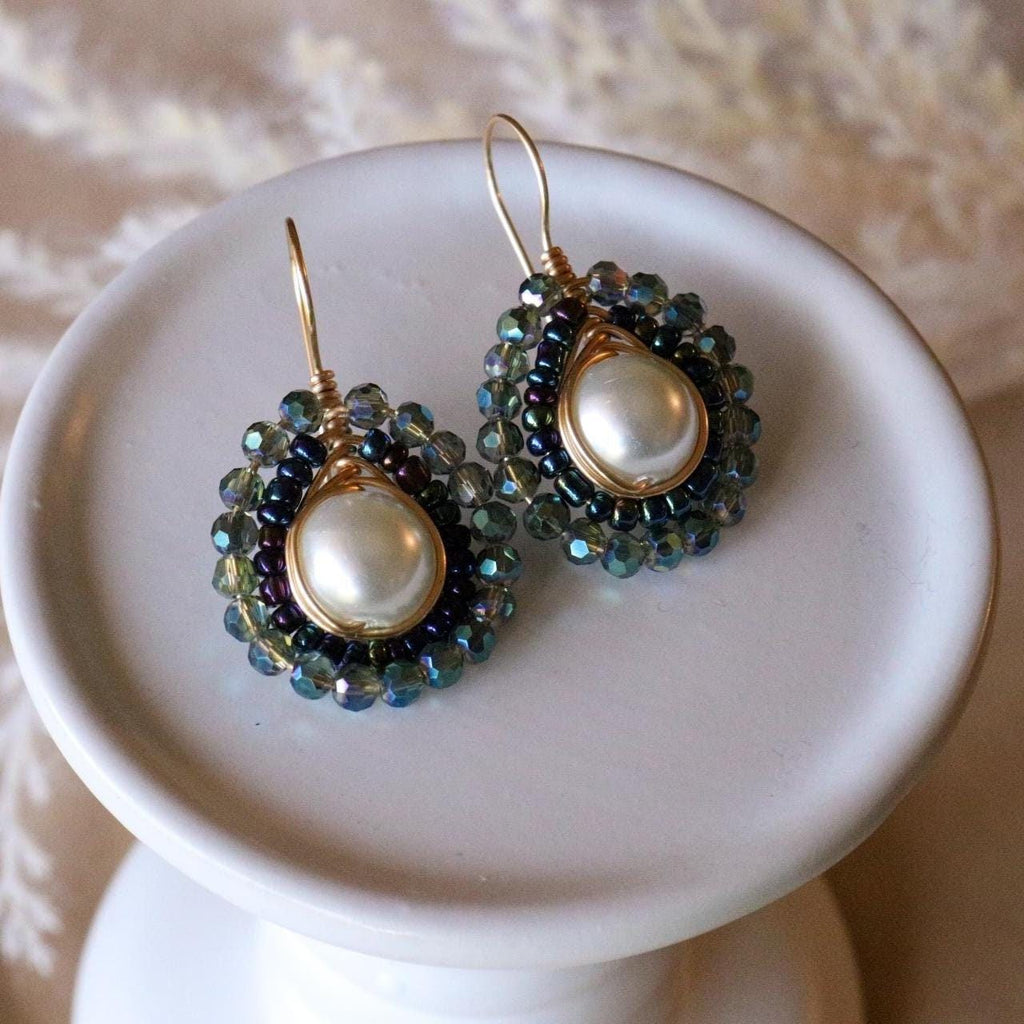 Pearl earring drops, maid-of-honor gift, giftful earrings, gifted mom giftful, weddings- giftful, earrings gifted, women gifted earring