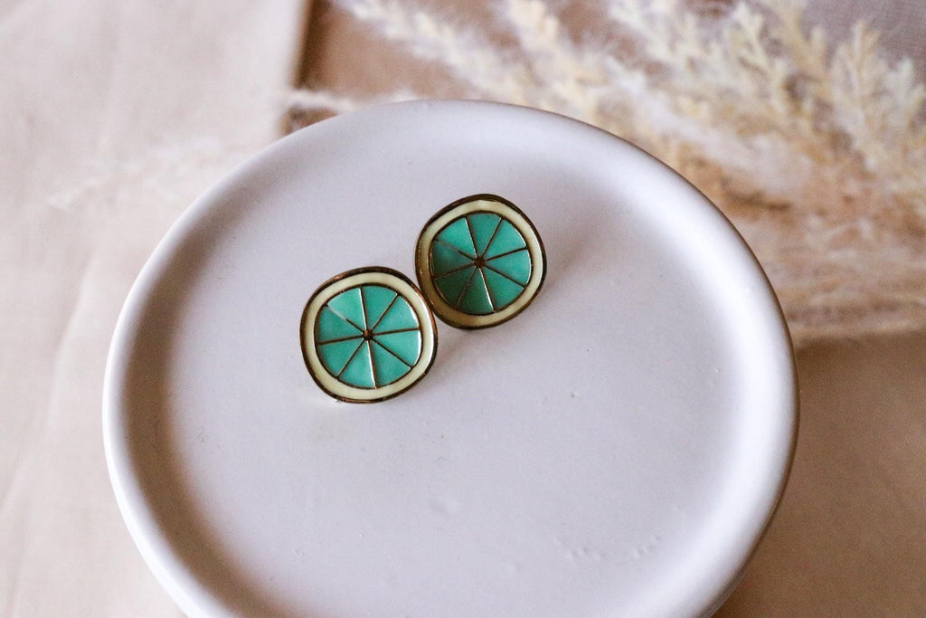 Lemon earrings, Lemon slice earrings, fruite earrings, Food earrings, fruits lovers, giftful food lover, bridesmaide gift, birthdays gifted