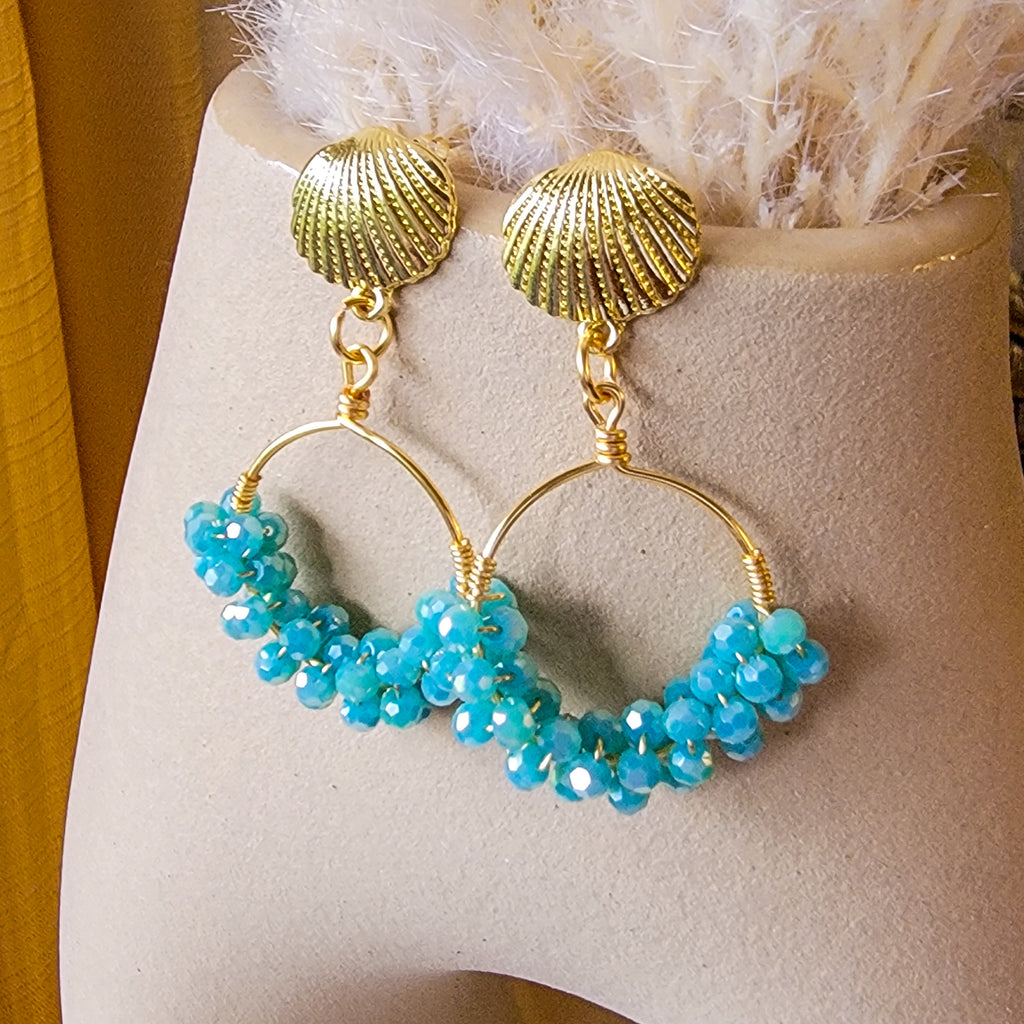 Dainty Hoops Earrings, Crystal Hoop Earrings, Gold hoop earrings, Thin Hoop Earrings, Boho hoop earrings, thick hoop earrings